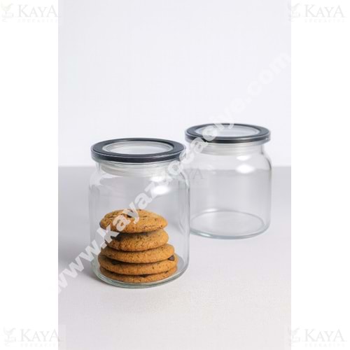 PAŞABAHÇE KAVANOZ CAM KAPAKALI 1*24