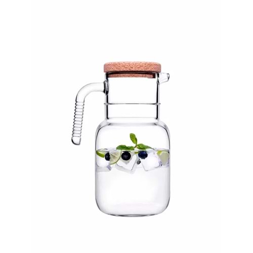 PAŞABAHÇE SÜRAHİ CAM HOOP MANTAR KAPAK 1500 ML 1*6