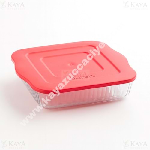 BRART BORCAM KAPAKLI KARE 21 CM 1*6
