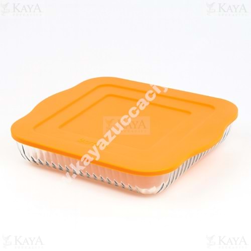 BRART BORCAM KAPAKLI KARE 27 CM 1*6