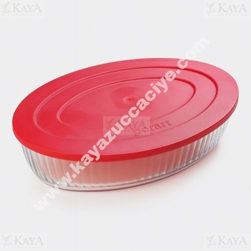 BRART BORCAM KAPAKLI OVAL 26x18 CM 1*6