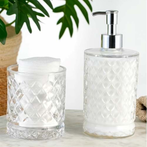 ALN EKS CAM 2 Lİ SIVI SABUNLUK VE DİŞ FIRÇALIK 1*10