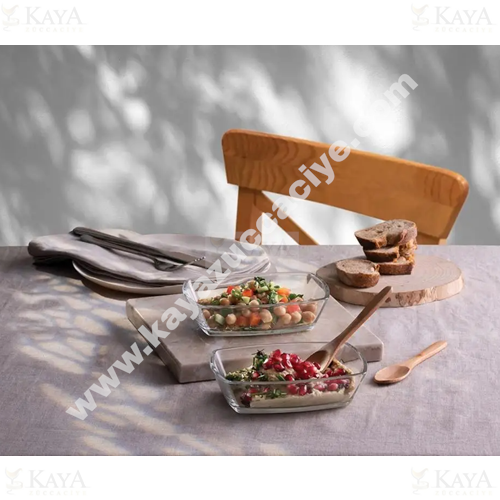 PAŞABAHÇE CAM ÇEREZLİK VE KAHVALTILIK TOKYO 3 LÜ 12 CM 1*8