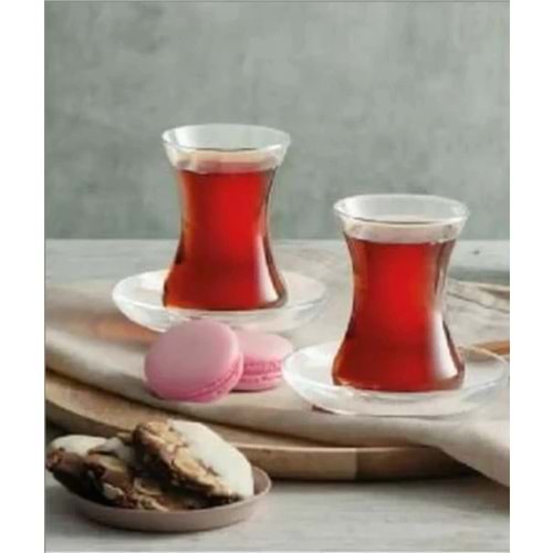 PAŞABAHÇE ÇAY BARDAĞI GLASS4YOU İZMİR 6 LI SADE 1209818 1*12