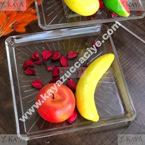 PAŞABAHÇE PASTA TABAĞI MADLEN 2 Lİ TATLI TABAK 15x15 CM 1*6