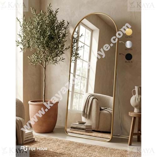 AJE BOY AYNASI OVAL AYAKLI AYNA 160x62 CM 1*1