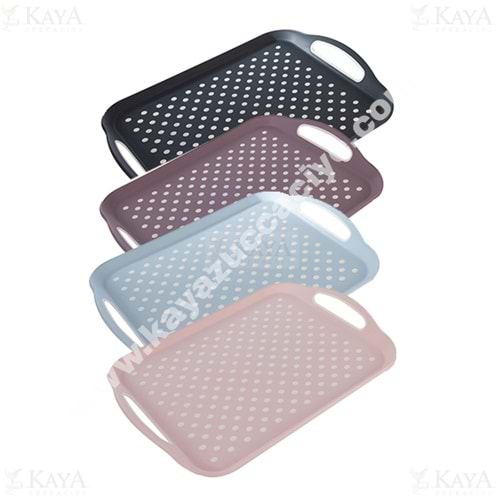 BEE HOME TEPSİ KAYMAZ SOFT KÜÇÜK TEPSİ 34x28 CM 1*24