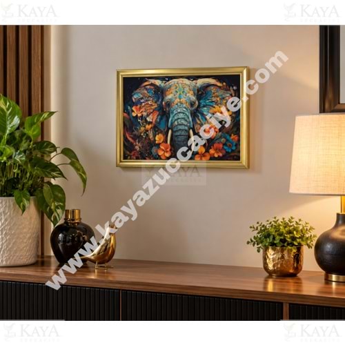 ALP TABLO KABARTMA ÇİÇEK DESEN TABLO KARE 26x21 CM 1*48