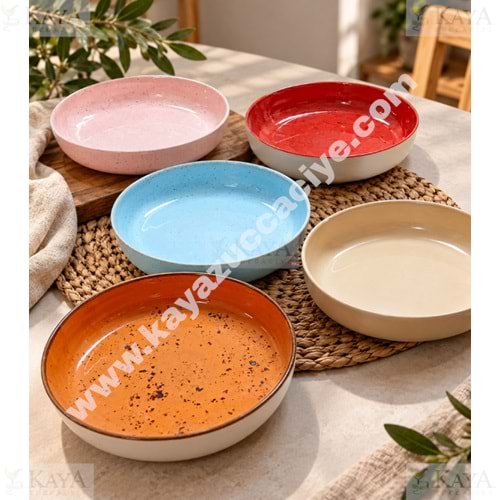 GRY PORSELEN SUNUM KASESİ YAĞMUR 20 CM
