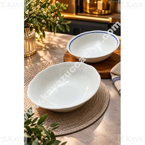 GRY PORSELEN BOL KASE 23 CM KARMA