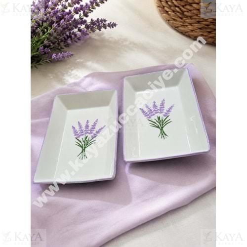 ASEL SERAMİK KAYIK LAVANTA DİKDÖRTGEN KAYIK 24 CM 1*24