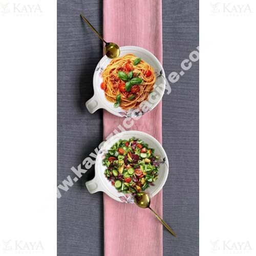 ALİNA HOME AURARO KULPLU SALATA KASESİ 22,5 CM 1*8