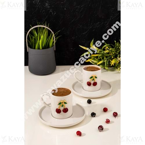 WERONY 2 Lİ KİRAZ MODEL FİNCAN TAKIMI 1*18