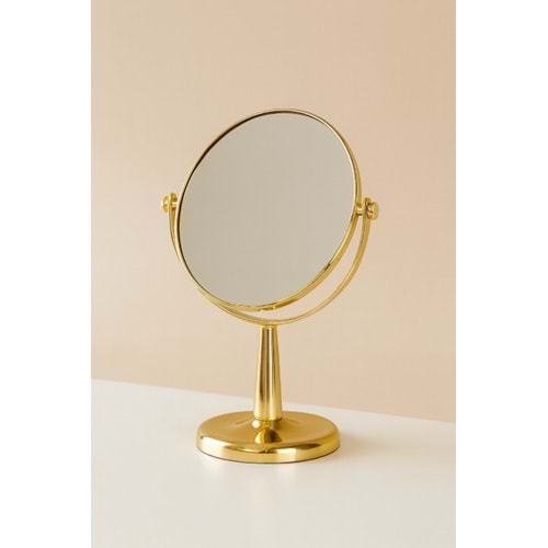 BZD GOLDEN ÇİFT TARAFLI METALİZE MAKYAJ AYNASI 1*60
