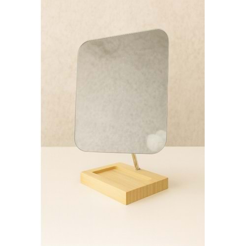 BZD GOLDEN BAMBU STANDLI SPİRALLİ MAKYAJ AYNASI 1*48