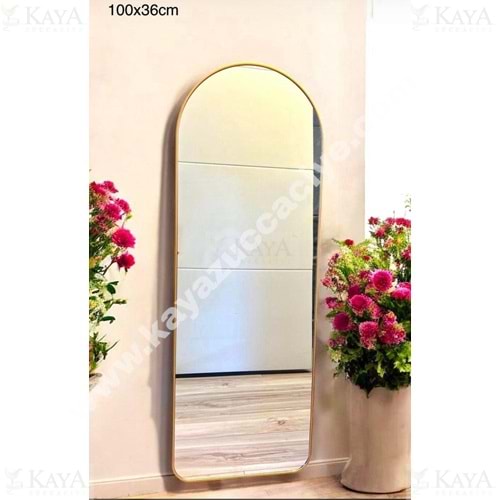 BZD GOLDEN ANGEL DUVAR AYNASI BÜYÜK OVAL 100x36 CM 1*8