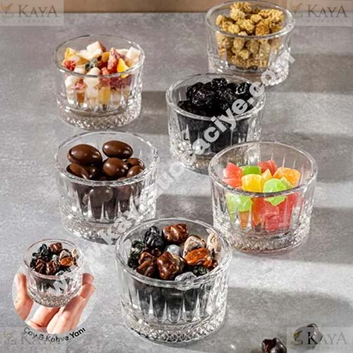 KAVEH MİNİ REÇELLİK VE SOSLUK OSLO CAM 6 LI 1*12