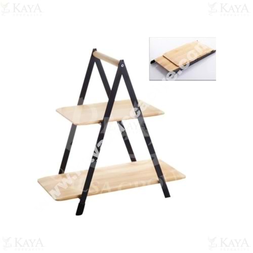 BALSA BAMBU SUNUMLUK 2 KATLI 16x26.5x34 CM 1*10