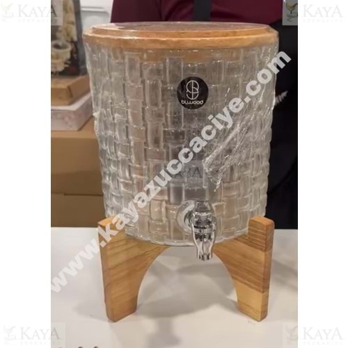 BLWOOD CAM BAMBU AYAKLI SEBİL ŞERBETLİK 1*2