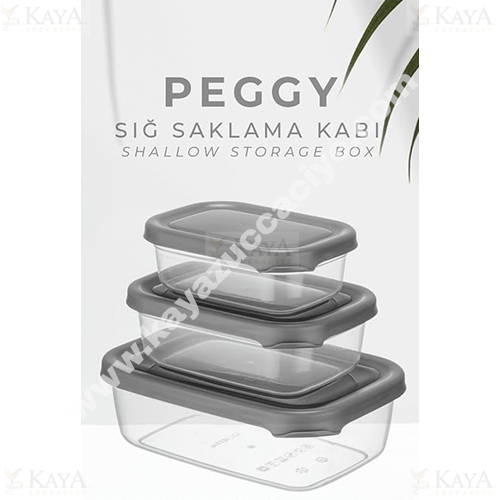 FOLLY SAKLAMA KABI PEGGY SIĞ SET 3 LÜ 2 SET 400-670-1200 ML 1*24