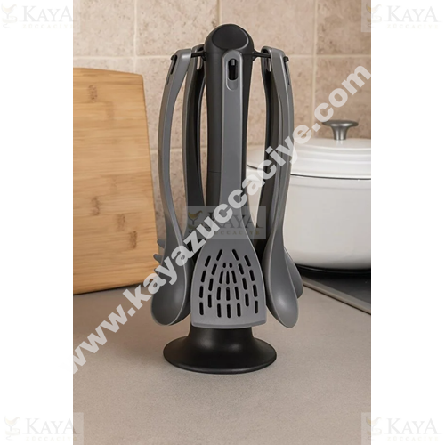 BRİLLANT SERVİS SETİ SOFT GRİ RENGİ STANDLI 1*24