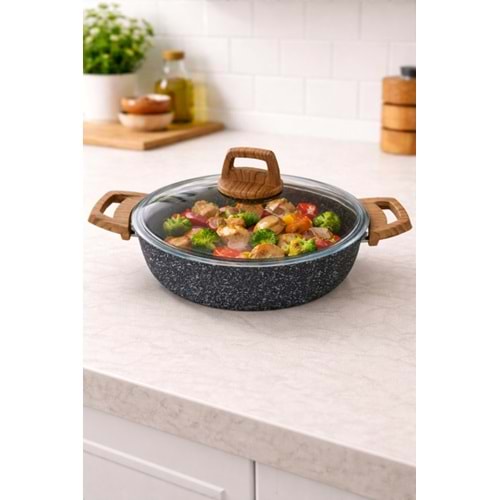 BRİLLANT TENCERE ALPHA GRANİT BASIK 26 CM 1*4