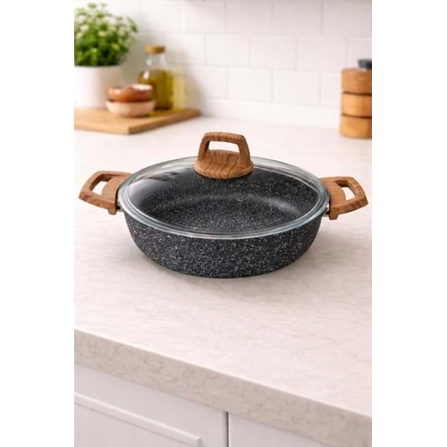 BRİLLANT TENCERE ALPHA GRANİT BASIK 28 CM 1*4