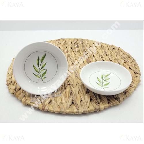 ALİNA HOME KAMELYA BOTANİK YUVARLAK KAHVALTILIK 12 CM 1*40