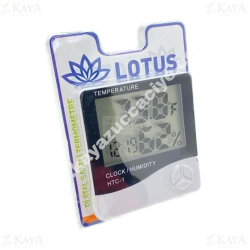 BZD LOTUS DİJİTAL SAATLİ TERMOMETRE DERECE 1*150