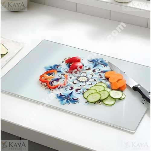 BZD IVORY CAM KESİM PANOSU ÇİÇEK DESENLİ 25x35 CM 1*20