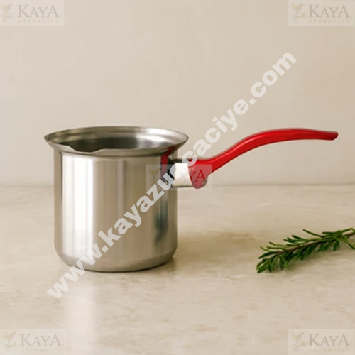 ZEN CEZVE ÇELİK KLASİK KIRMIZI KULP 7 NO 1*40