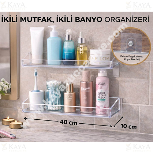 ALP ORGANİZER MUTFAK & BANYO 2 Lİ ORGANİZERİ 40 CM 1*33