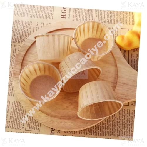 BZD IVORY KEK KALIBI MUFFİN KRAFT YUVARLAK KEK KAPSÜLÜ 25 Lİ 1*200