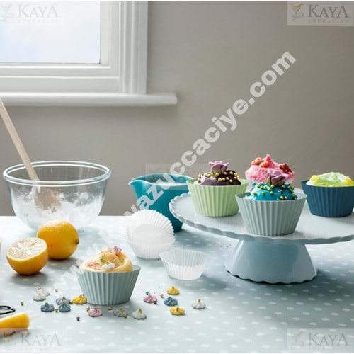 BZD IVORY KEK KALIBI SİLİKON MUFFİN KEK KAPSÜLÜ 1*12