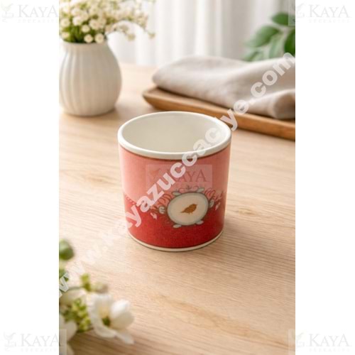 EGE PORSELEN KUPA KUŞ MODEL YALDIZLI