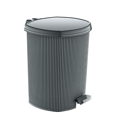ÖZER ÇÖP KOVASI PEDALLI ÇİZGİLİ 3 NO 11 LT 1*12