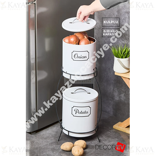 DECOREV PATATES SOĞANLIK METAL 2 Lİ STANDLI 1*6