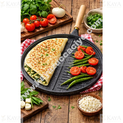 BRİLLANT GÖZLEME VE IZGARA ÇİFT TARAFLI GRANİT TAVA 36 CM 1*13