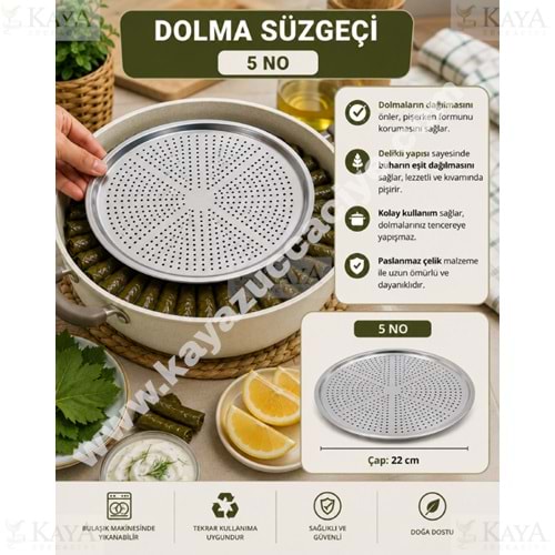 ZEN LİFE KROM DOLMA SÜZEK 5 NO 22 CM 1*50