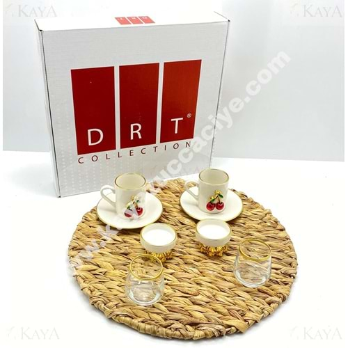 DRT KİRAZ MODEL İKİLİ KAHVE SETİ 1*12