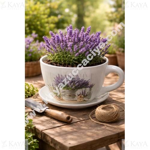 EGE ÇİÇEK SAKSISI SERAMİK KUPA MODEL 23 CM 1*8