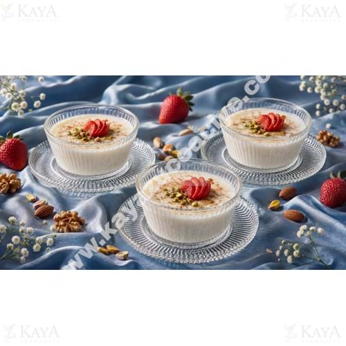 ALN EKS SUNUMLUK 3 LÜ TABAKLI CAM KASE 1*12
