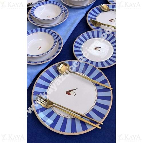 ALİNA HOME ERS 24 PARÇA YUVARLAK YEMEK SETİ 1*1