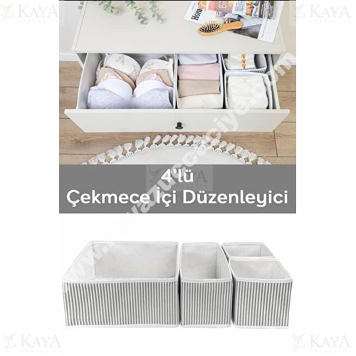 SERMAT ORGANİZER ÇEKMECE DÜZENLEYİCİ 4 LÜ SET 1*10