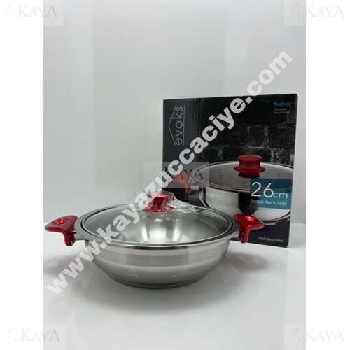 EVOKS ÇELİK BASIK TENCERE 26 CM 1*6