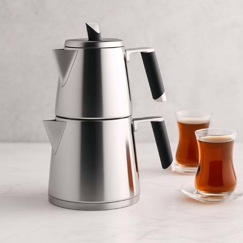 FABRİKA ÇAYDANLIK TAKIMI BLEND 304 ORGİNAL KULP MEDİUM