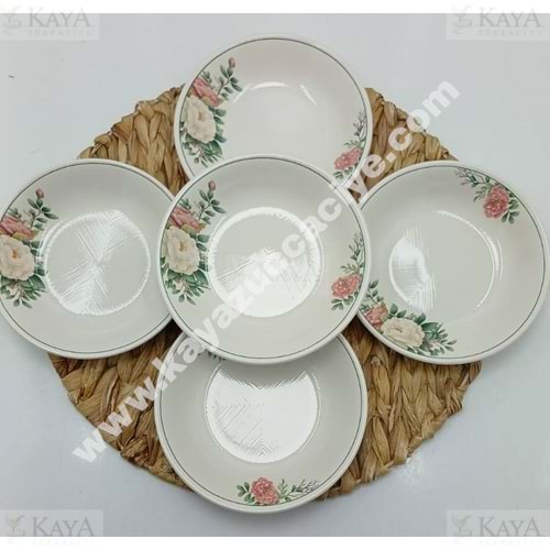 ALİNA HOME FLORA KÜÇÜK YEMEK TABAĞI 17 CM 1*18