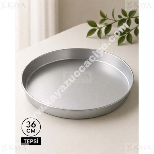 ARKOM ALÜMİNYUM KORDONLU FIRIN TEPSİ 36 CM ELOKSALLI 1*25