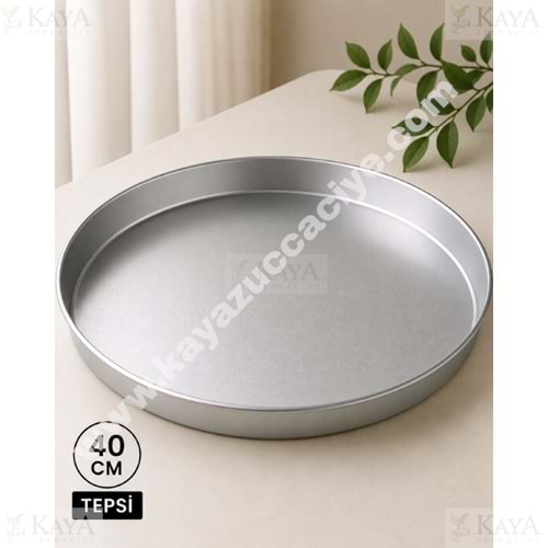 ARKOM ALÜMİNYUM KORDONLU FIRIN TEPSİ 40 CM ELOKSALLI 1*25
