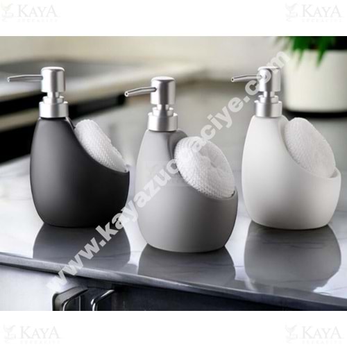 GNL PORSELEN SÜNGERLİKLİ SIVI SABUNLUK BÜYÜK TOMBUL 1*24